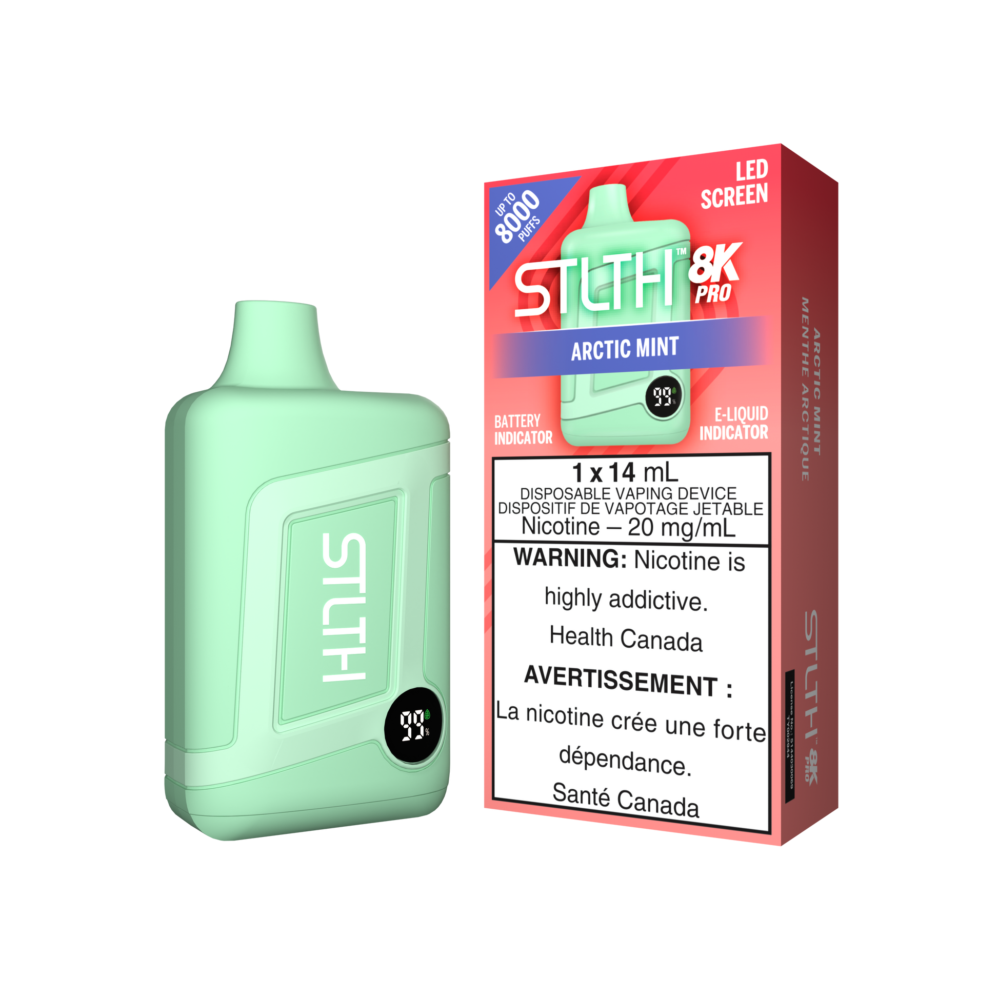 STLTH 8K PRO - Arctic Mint