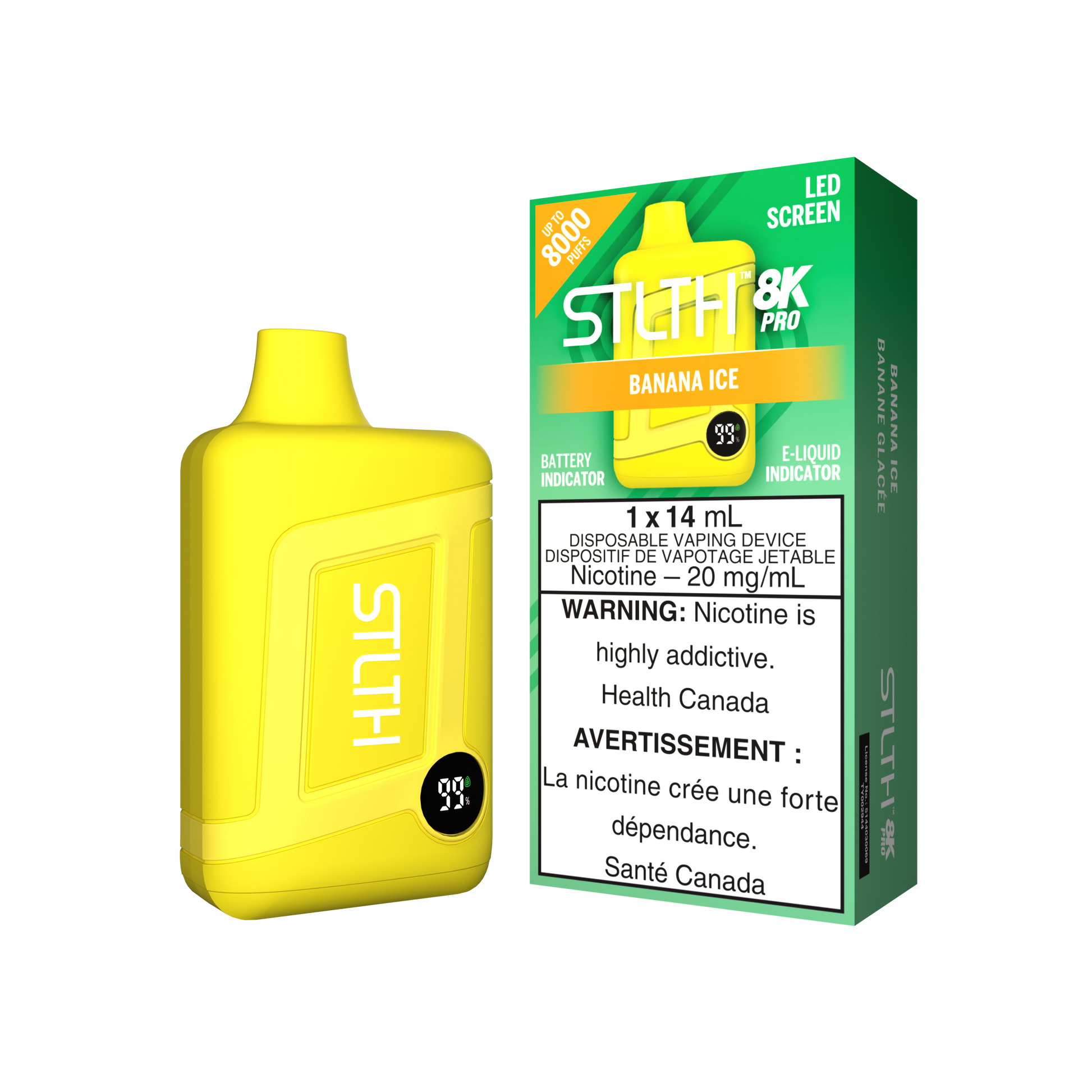 STLTH 8K PRO - Banana Ice
