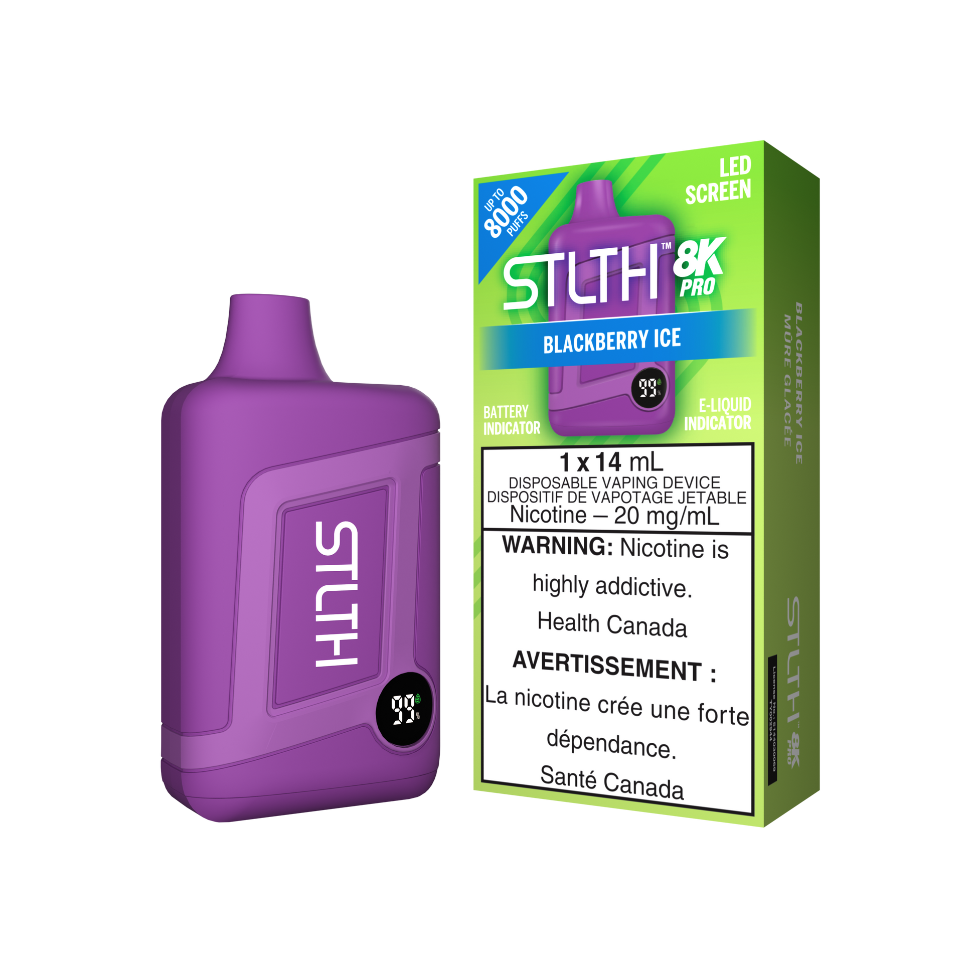 STLTH 8K PRO - Blackberry Ice
