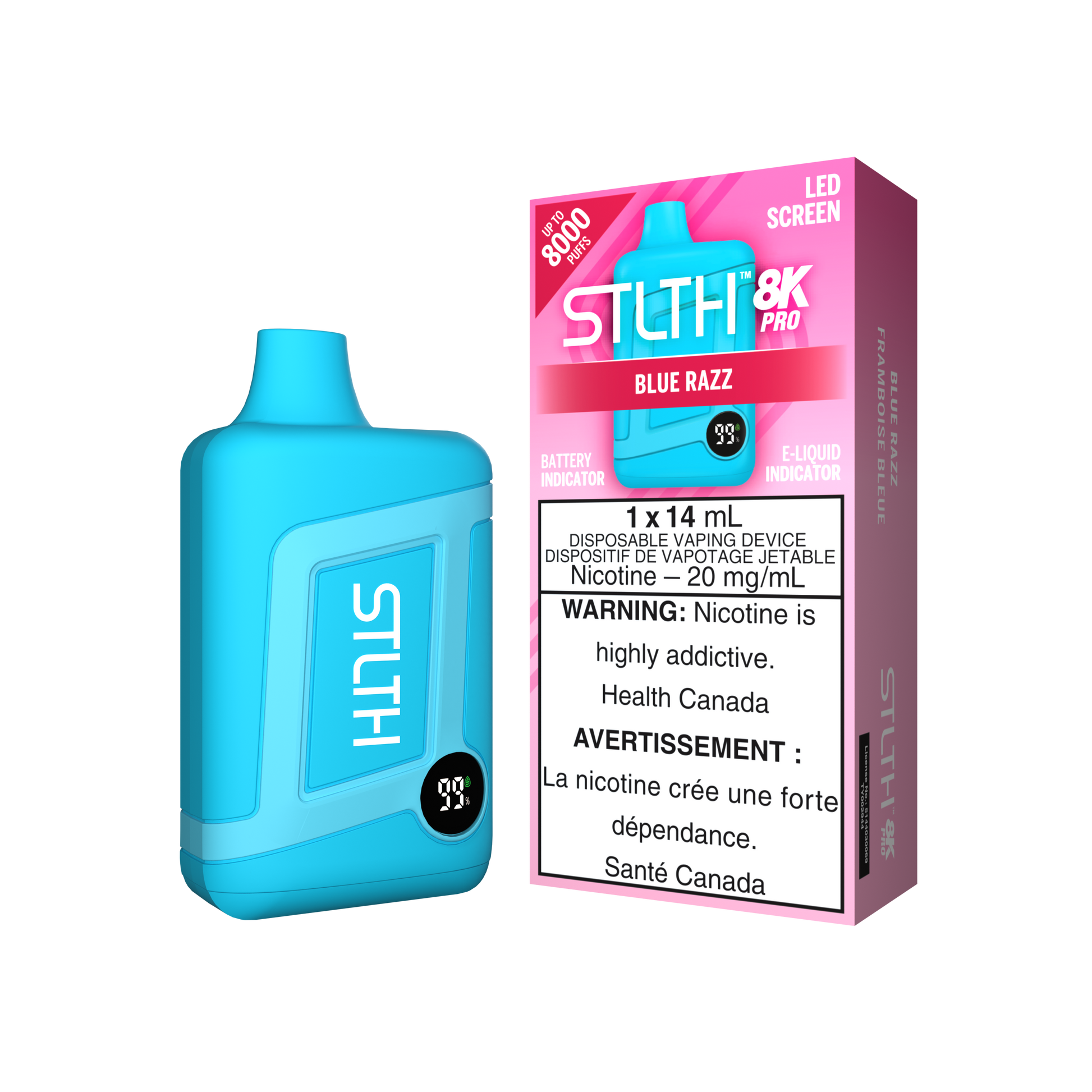 STLTH 8K PRO - Blue Razz