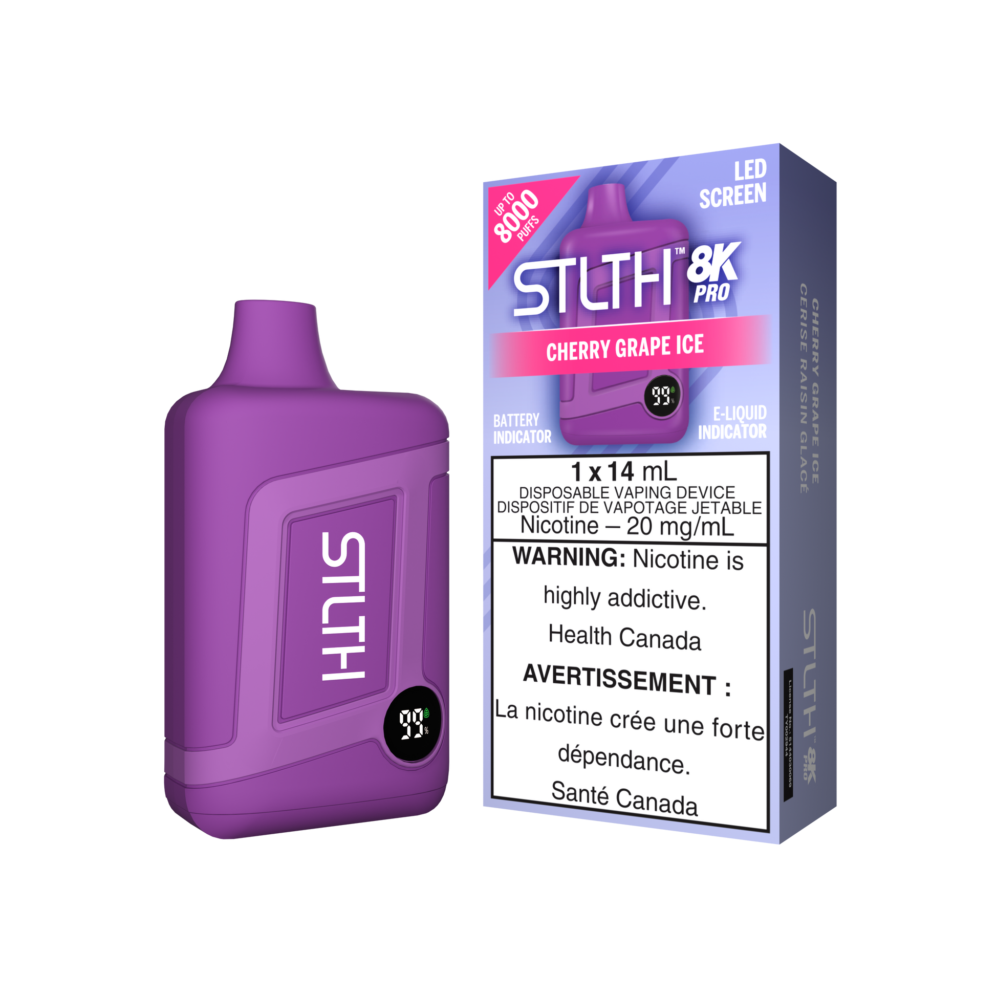 STLTH 8K PRO - Cherry Grape Ice