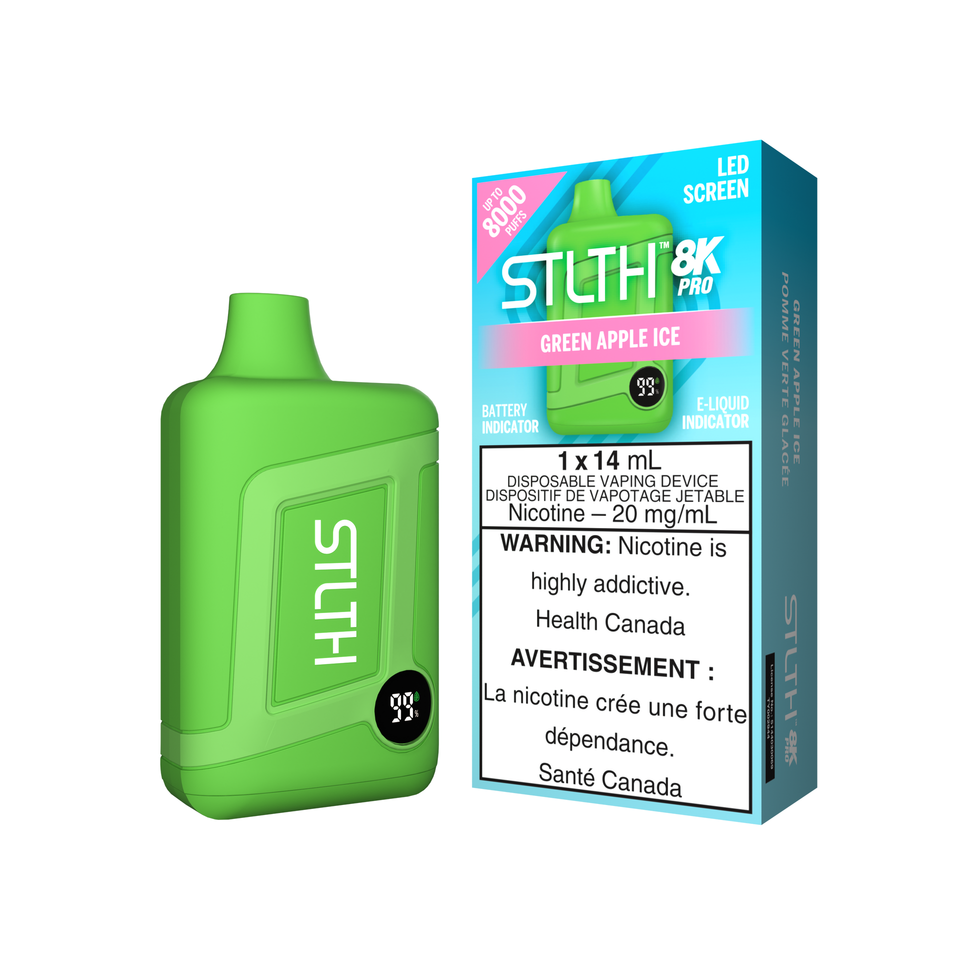 STLTH 8K PRO - Green Apple Ice