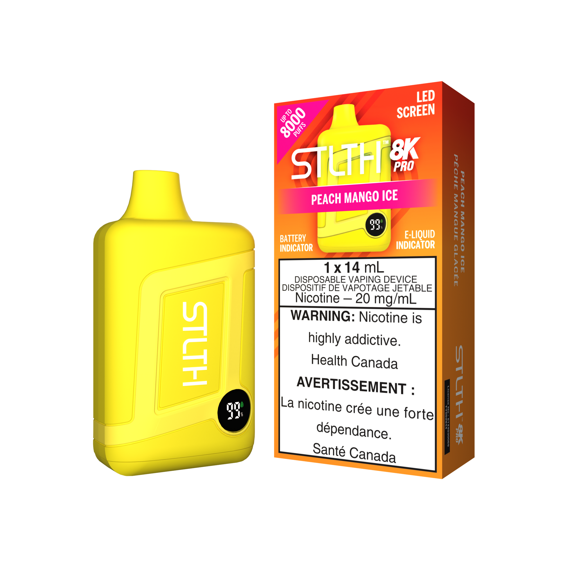 STLTH 8K PRO - Peach Mango Ice