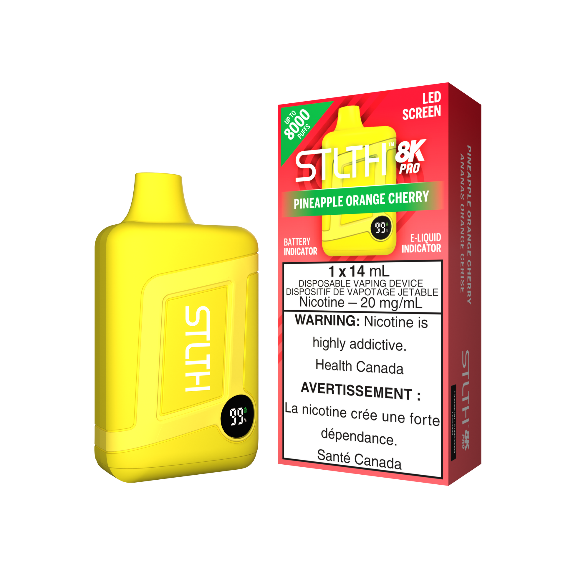 STLTH 8K PRO - Pineapple Orange Cherry