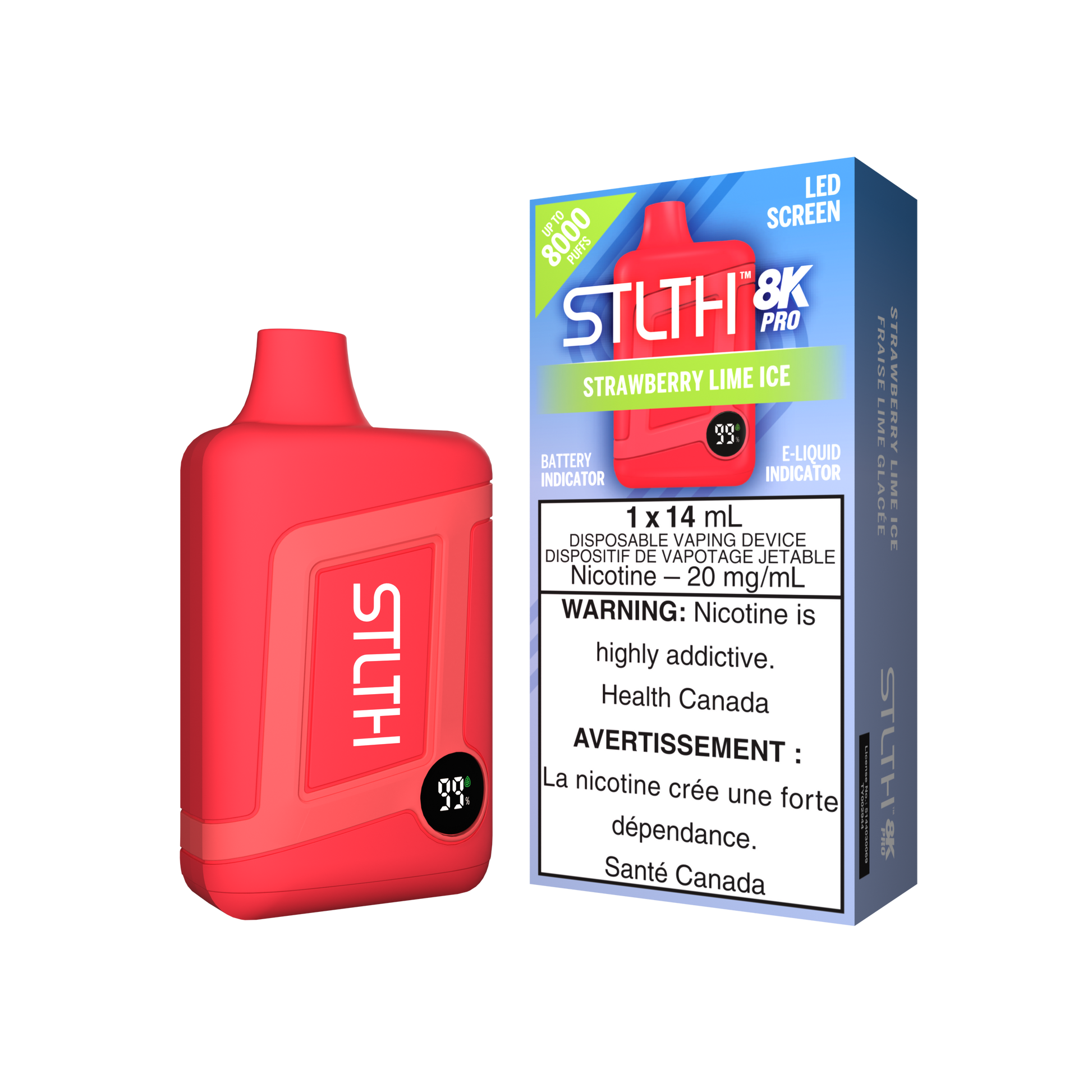 STLTH 8K PRO - Strawberry Lime Ice
