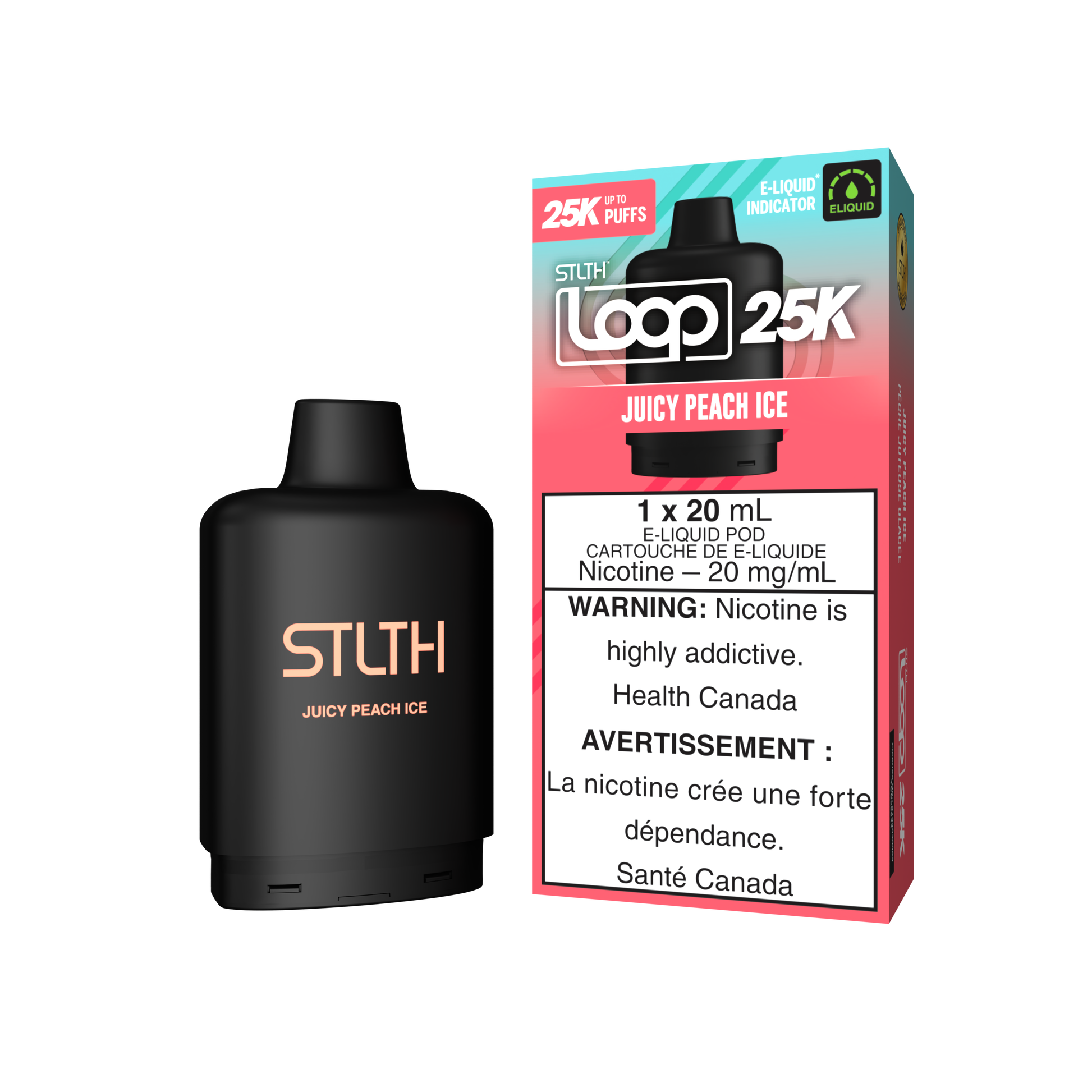 STLTH LOOP 25K Pod Pack - Juicy Peach Ice