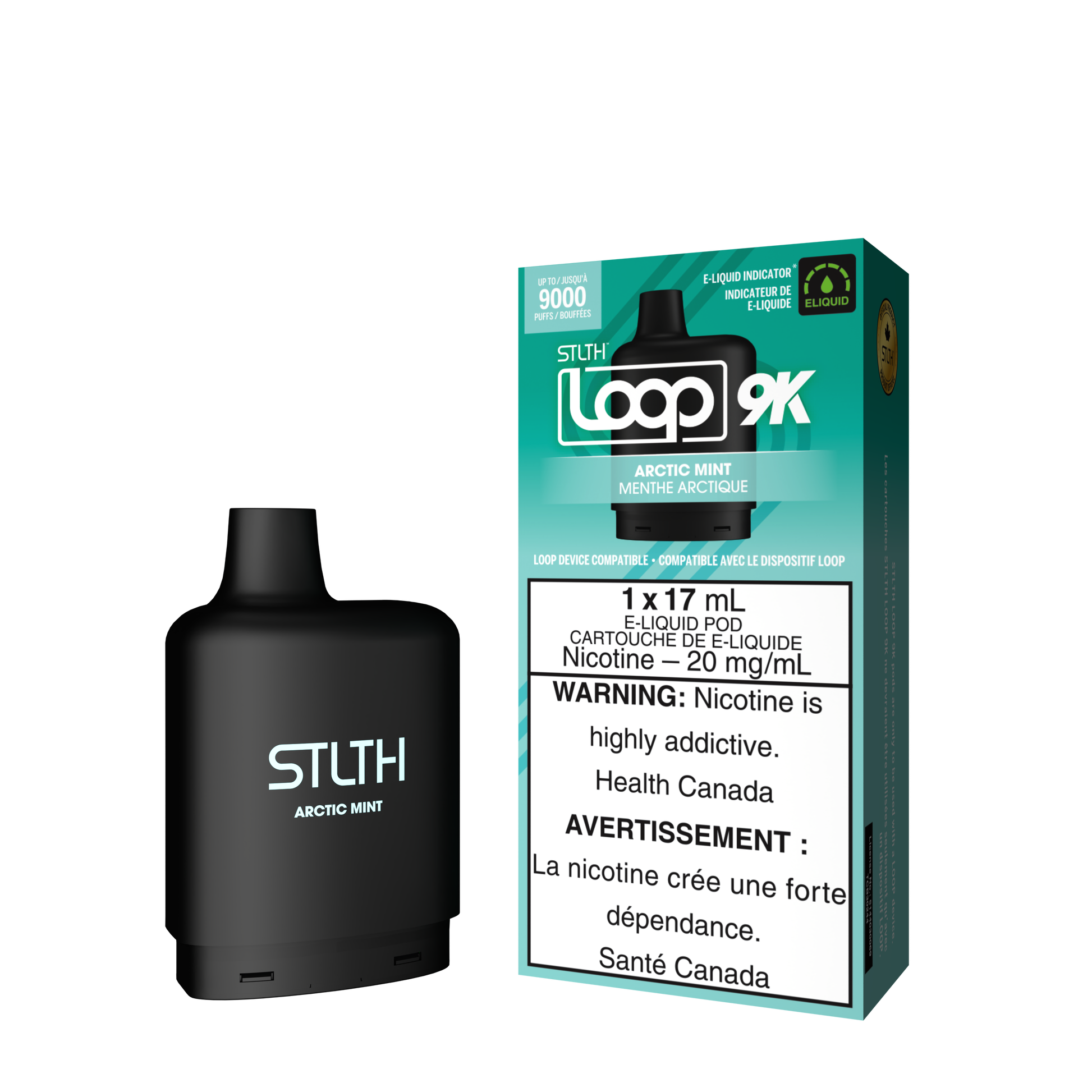 STLTH LOOP 9K Pod Pack - Arctic Mint