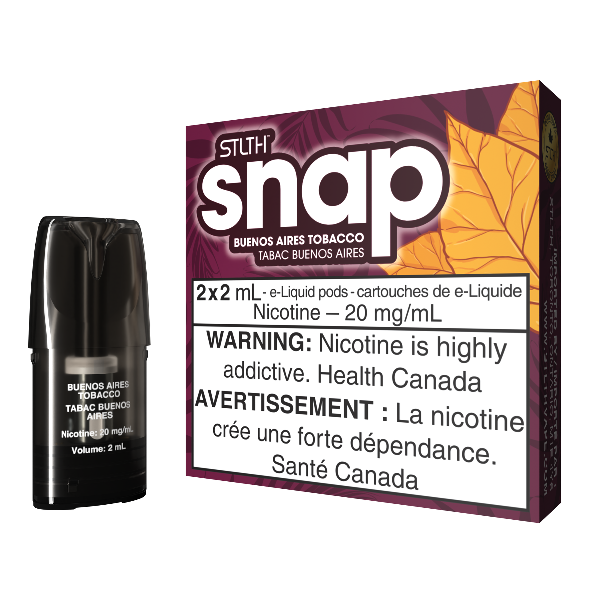 STLTH SNAP Pod Pack - Buenos Aires Tobacco