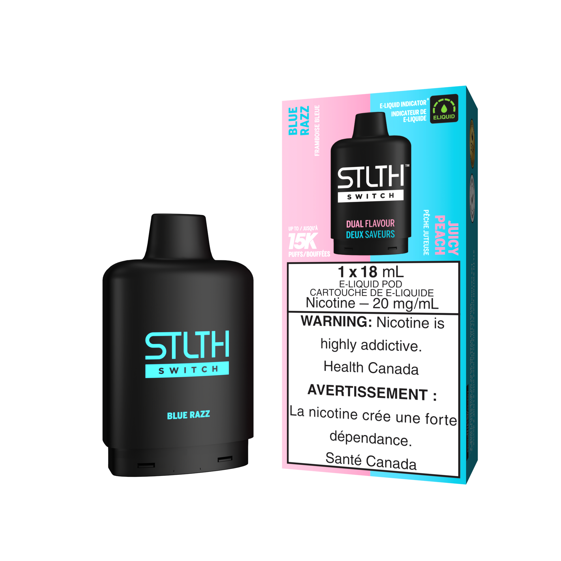 STLTH SWITCH Pod Pack - Blue Razz / Juicy Peach