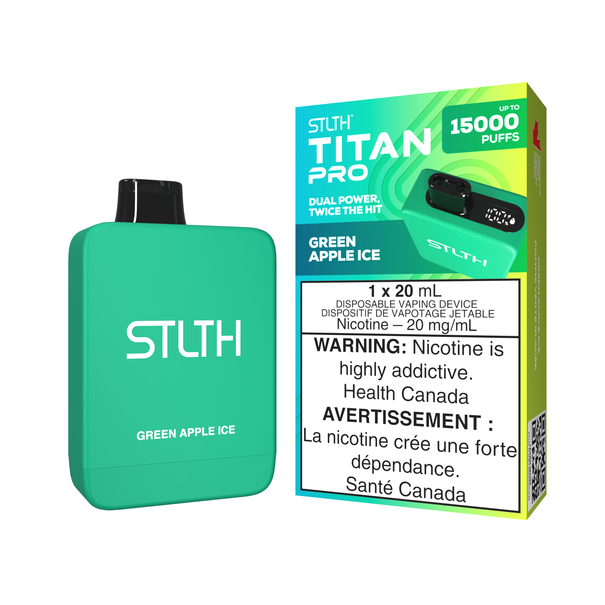 STLTH TITAN PRO - Green Apple Ice
