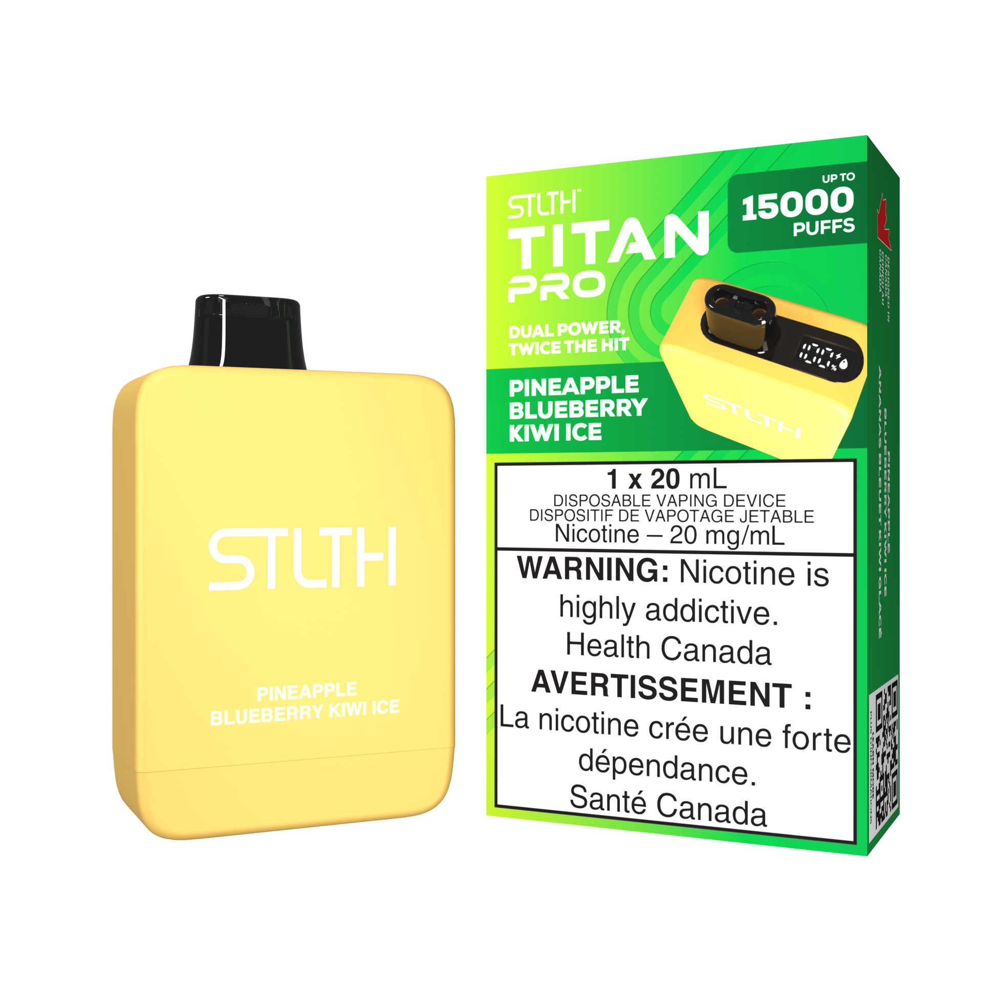 STLTH TITAN PRO - Pineapple Blueberry Kiwi Ice