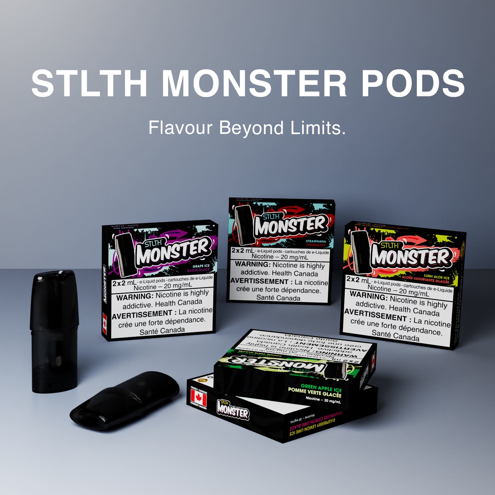 Learn more Monster Pods STLTH VAPE Learn more Monster Pods STLTH VAPE