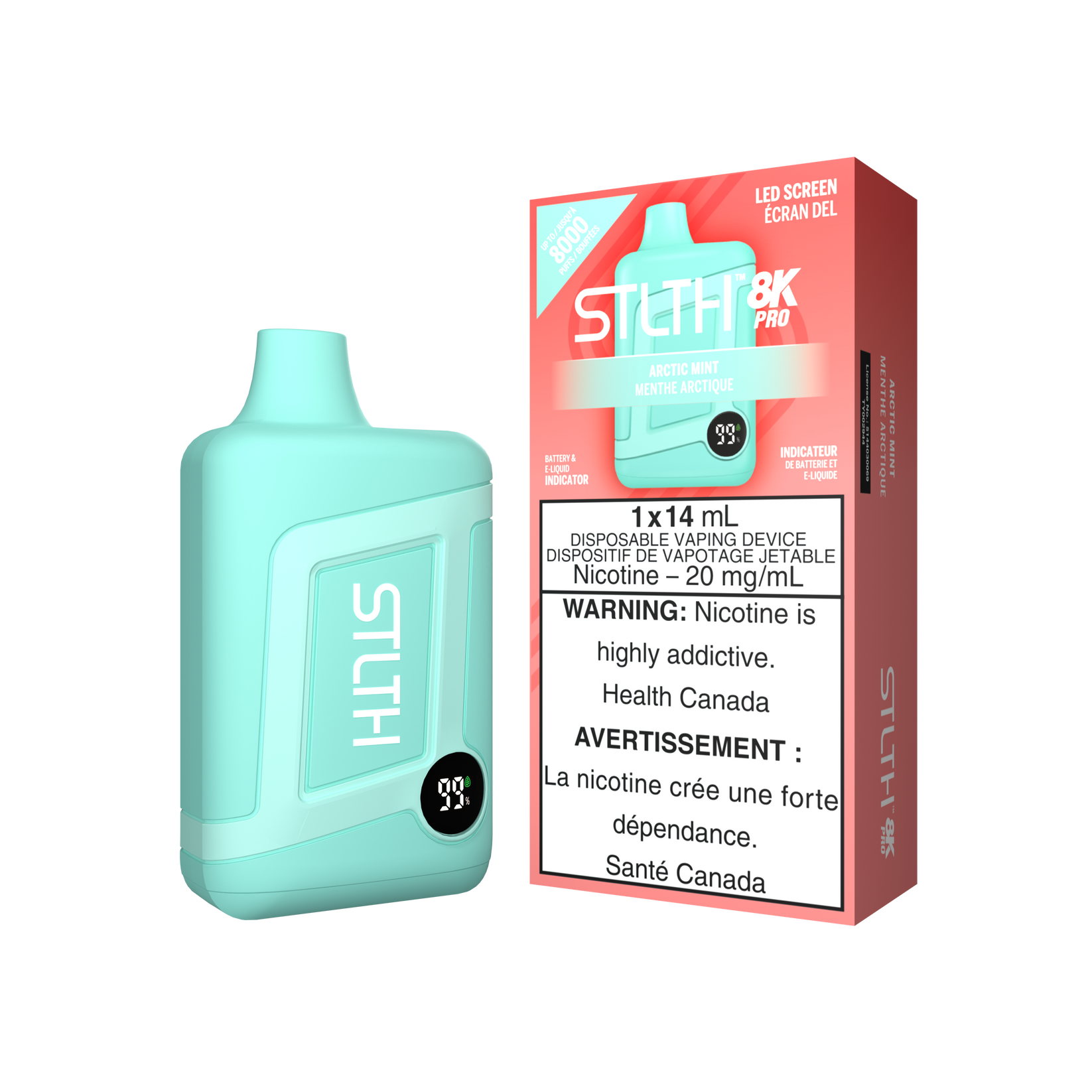 Stlth 8k Pro Arctic Mint Stlth Vape