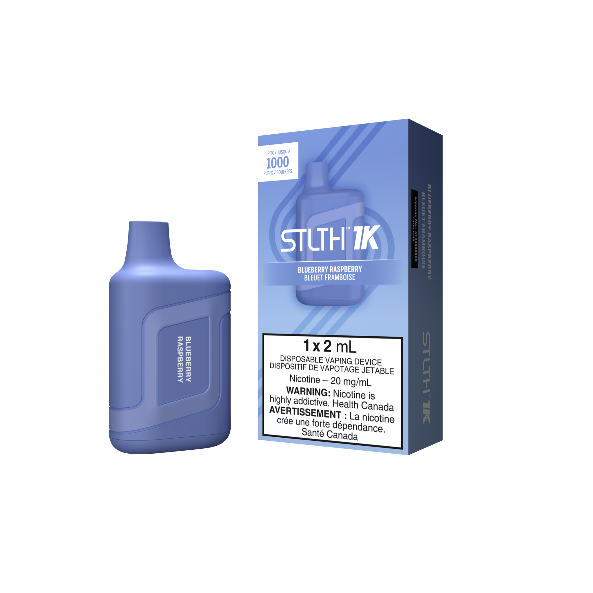 STLTH 1K - Blueberry Raspberry  STLTH VAPE