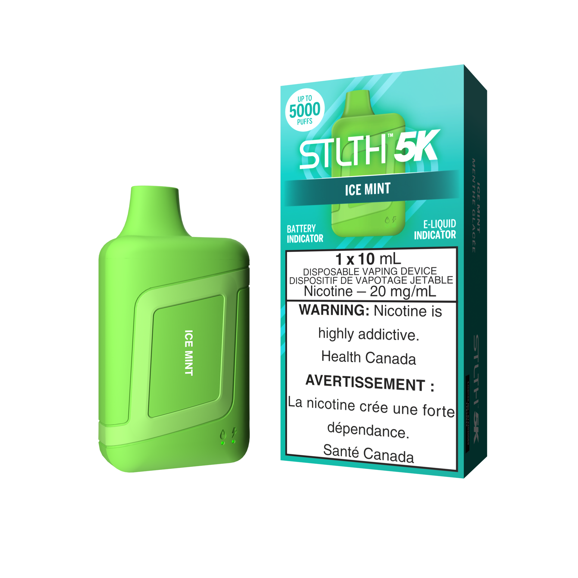 STLTH 5K - Ice Mint STLTH VAPE STLTH 5K - Ice Mint STLTH VAPE