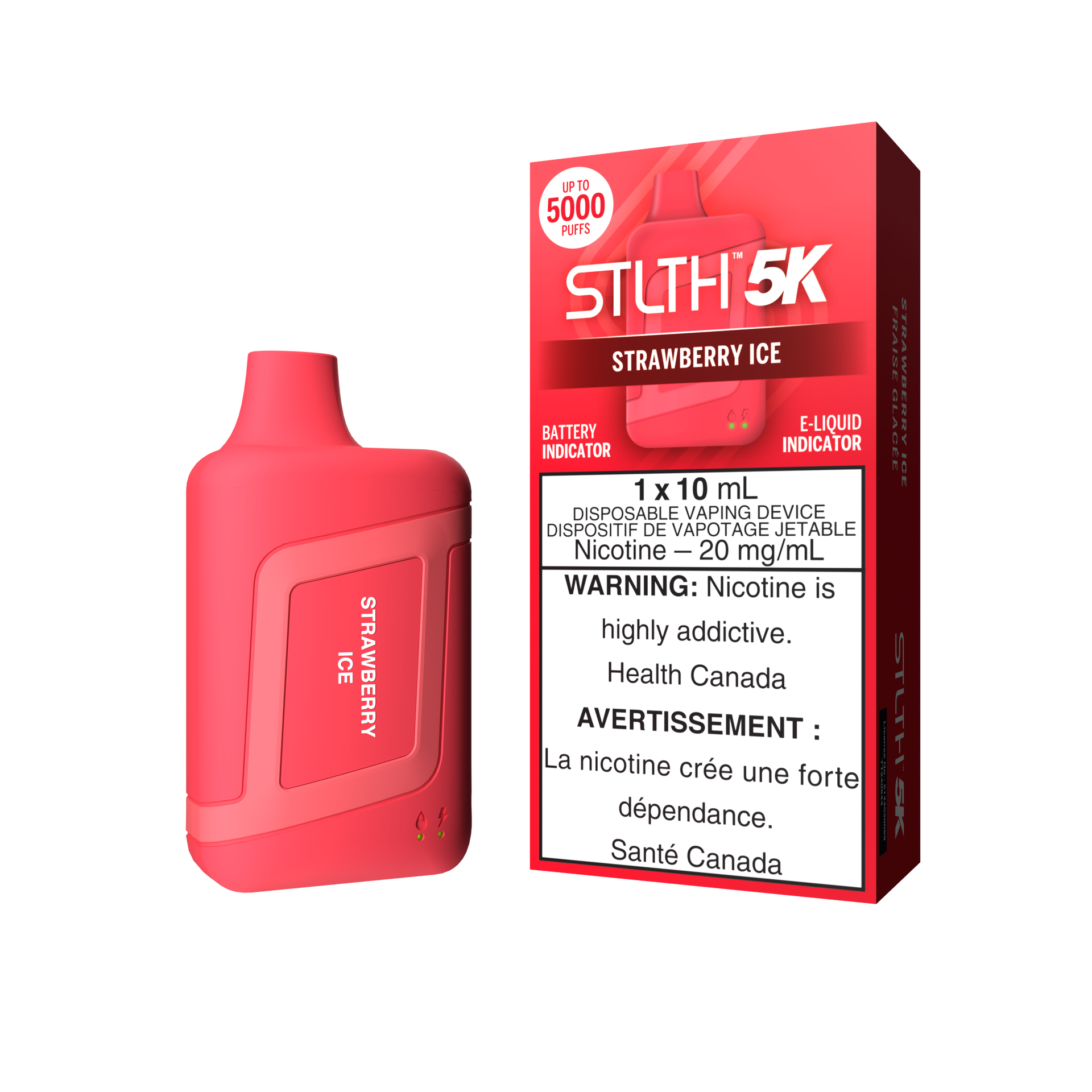 STLTH 5K - Strawberry Ice  STLTH VAPE
