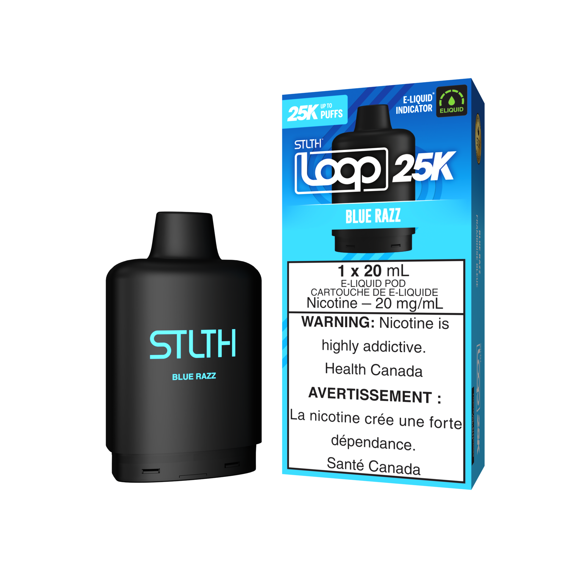 STLTH LOOP 25K Pod Pack - Blue Razz