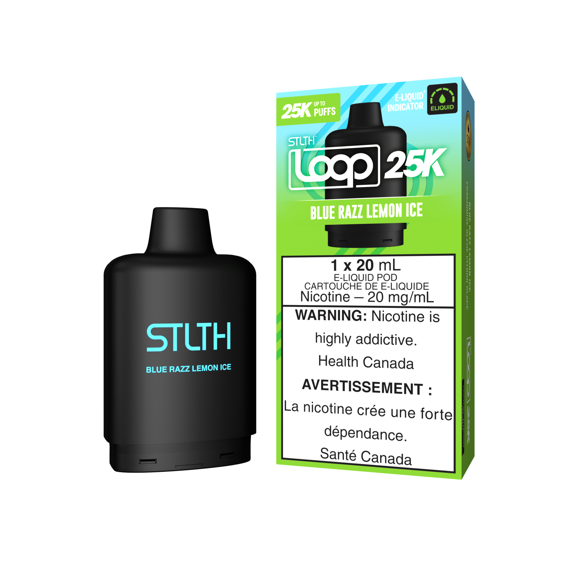 STLTH LOOP 25K Pod Pack - Blue Razz Lemon Ice