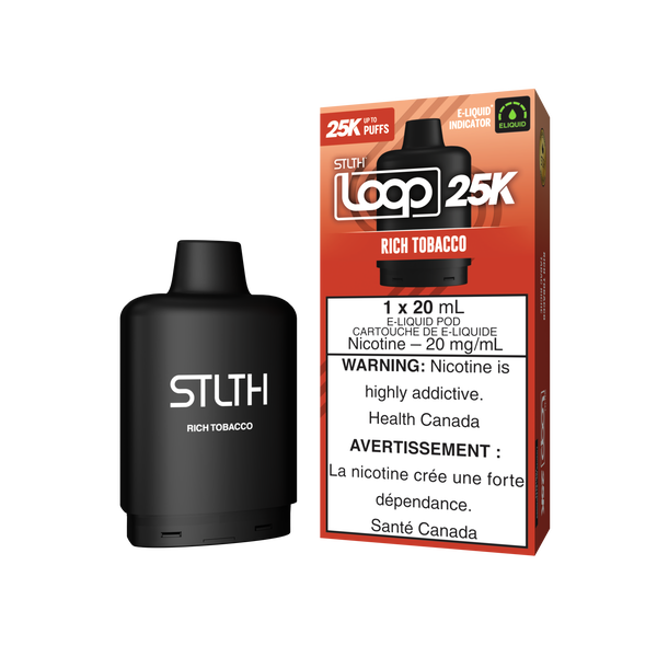 loop tobacco STLTH LOOP 25K Pod Pack loop tobacco STLTH LOOP 25K Pod Pack