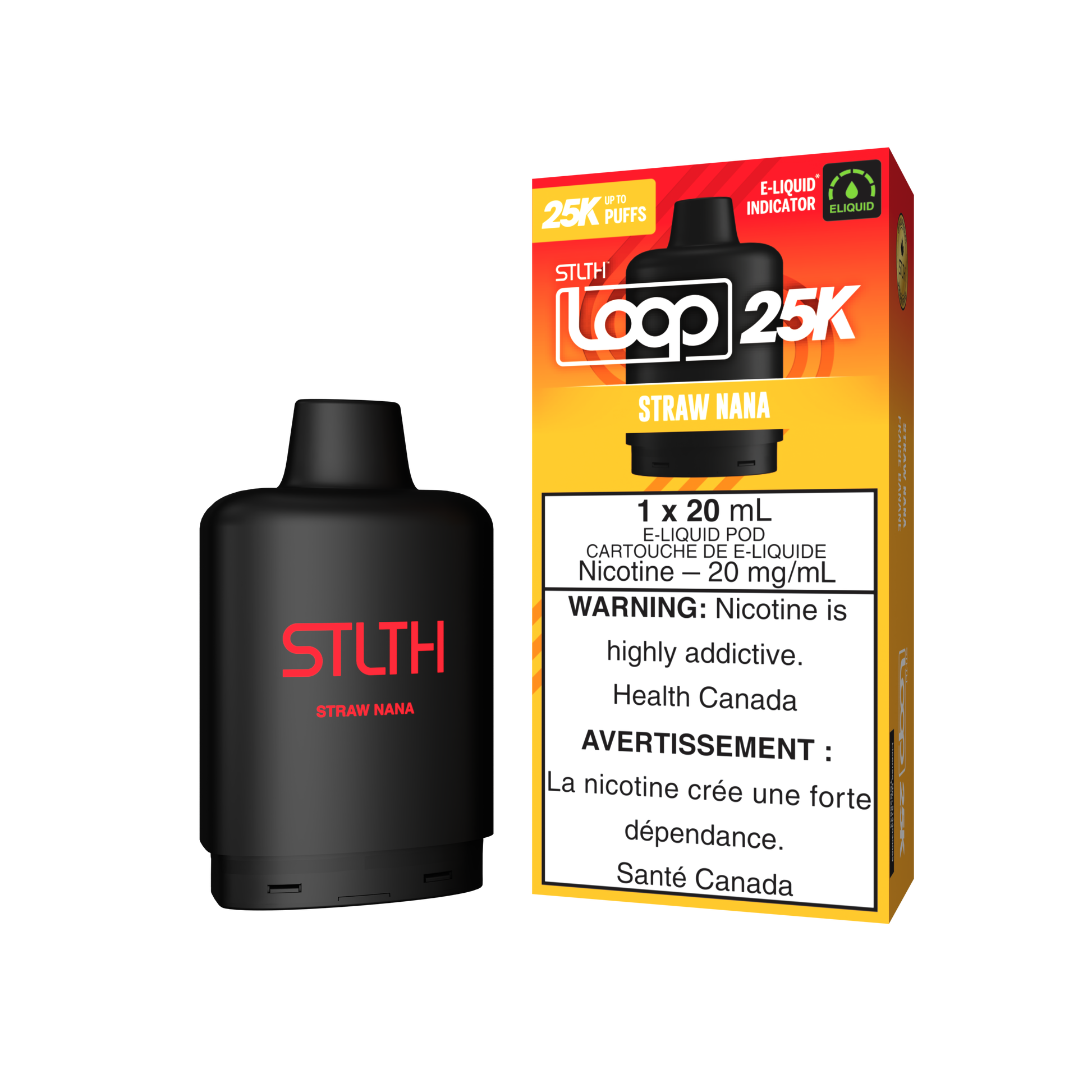 STLTH LOOP 25K Pod Pack - Straw Nana