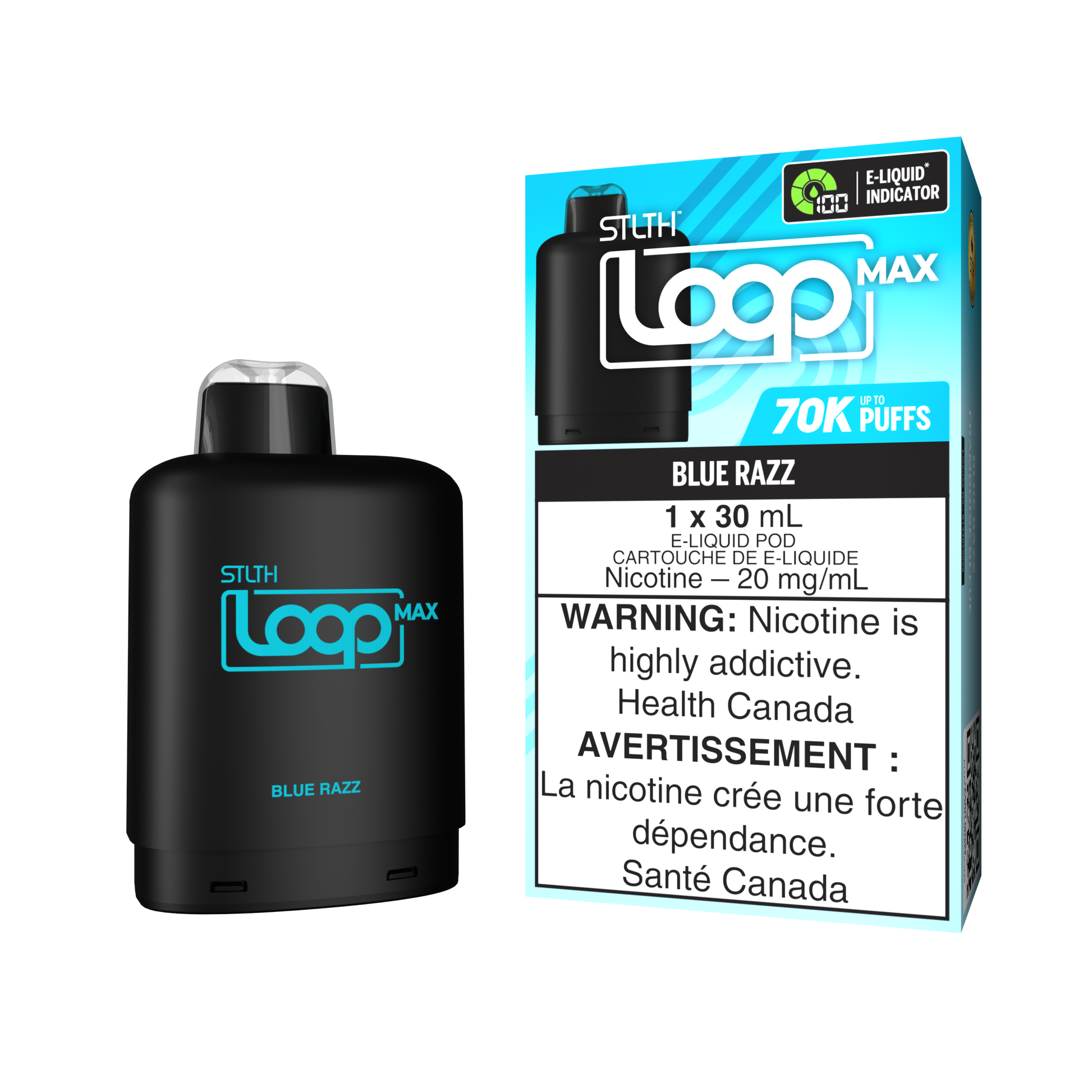 STLTH LOOP MAX Pod Pack - Blue Razz