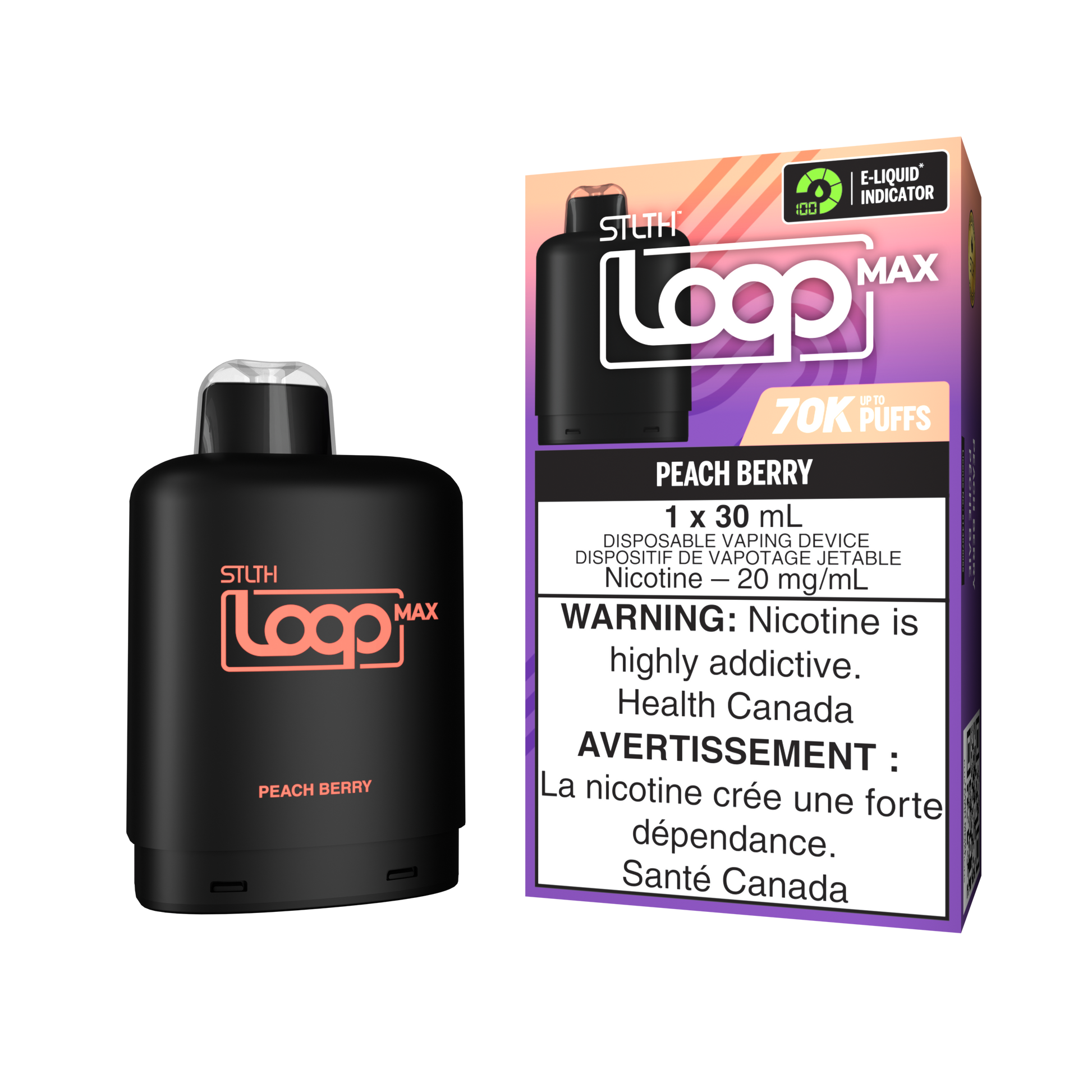 STLTH LOOP MAX Pod Pack - Peach Berry