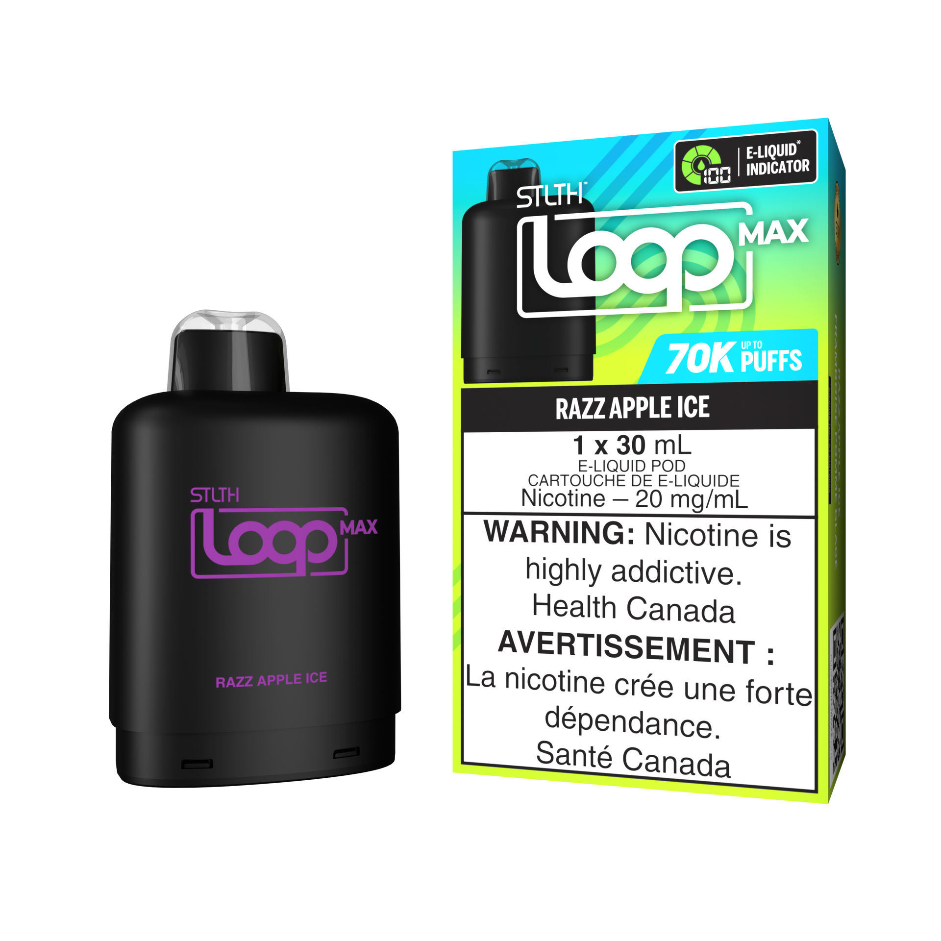 STLTH LOOP MAX Pod Pack - Razz Apple Ice – STLTH VAPE