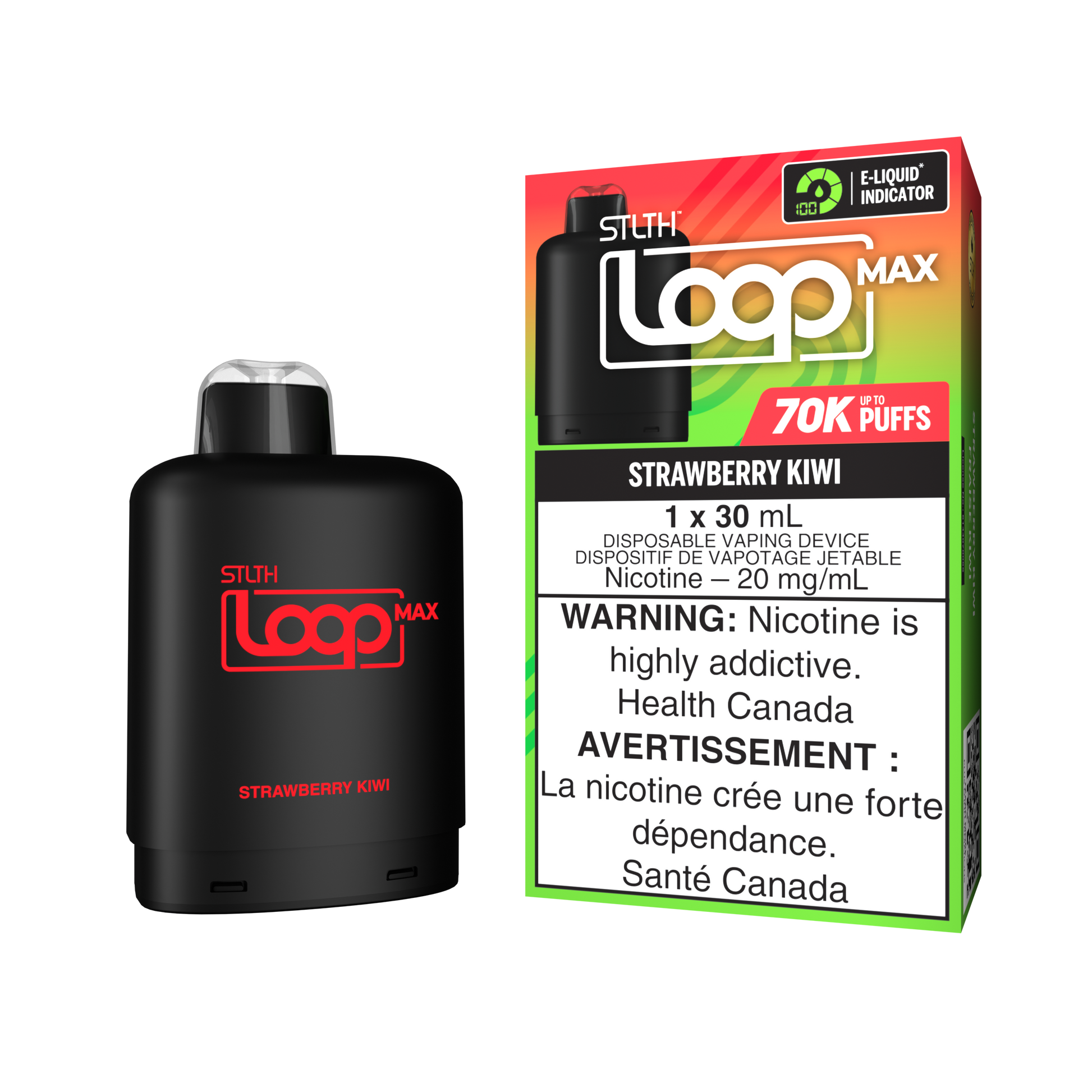 STLTH LOOP MAX Pod Pack - Strawberry Kiwi