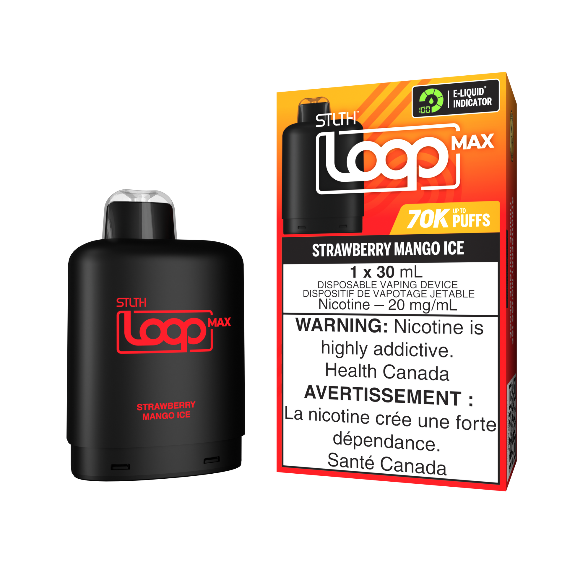 STLTH LOOP MAX Pod Pack - Strawberry Mango Ice