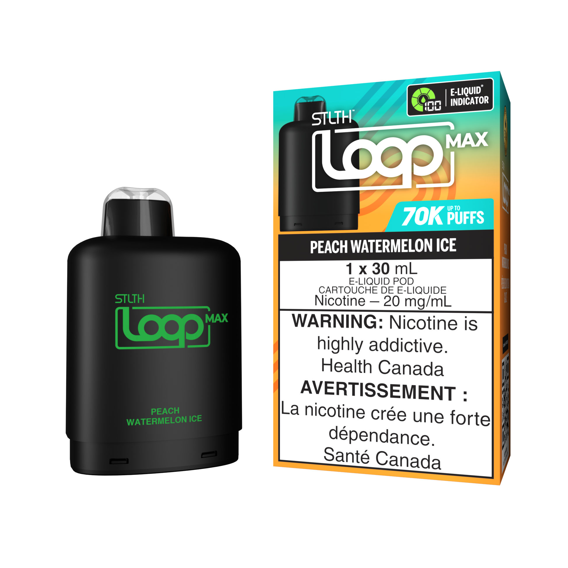 STLTH LOOP MAX POD PACK - Peach Watermelon Ice