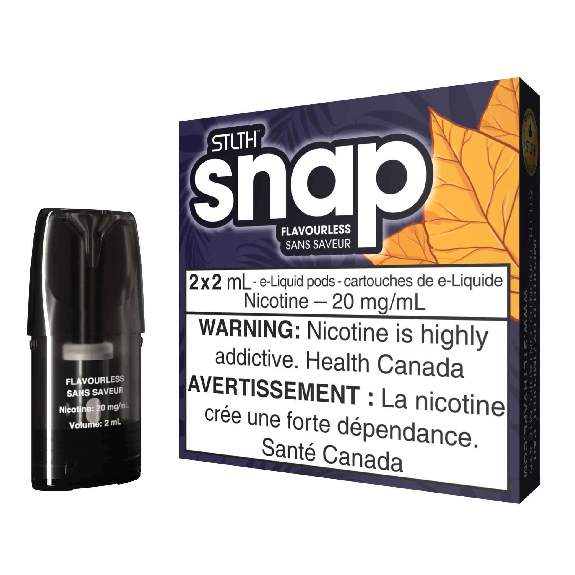 STLTH SNAP Pod Pack - Flavourless STLTH VAPE STLTH SNAP Pod Pack - Flavourless STLTH VAPE