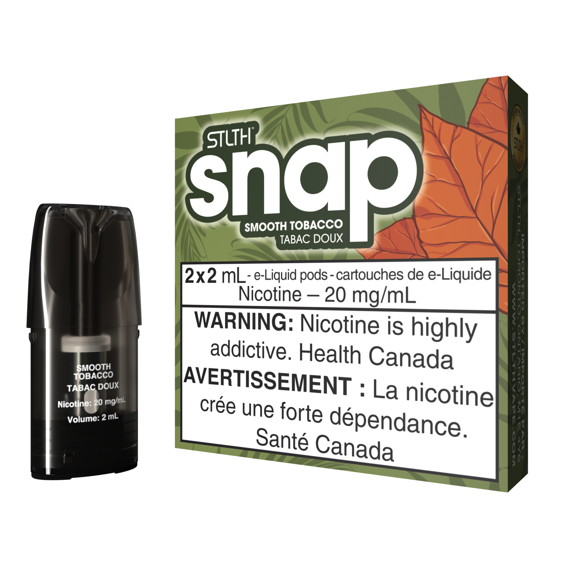 STLTH SNAP Pod Pack - Smooth Tobacco STLTH VAPE STLTH SNAP Pod Pack - Smooth Tobacco STLTH VAPE
