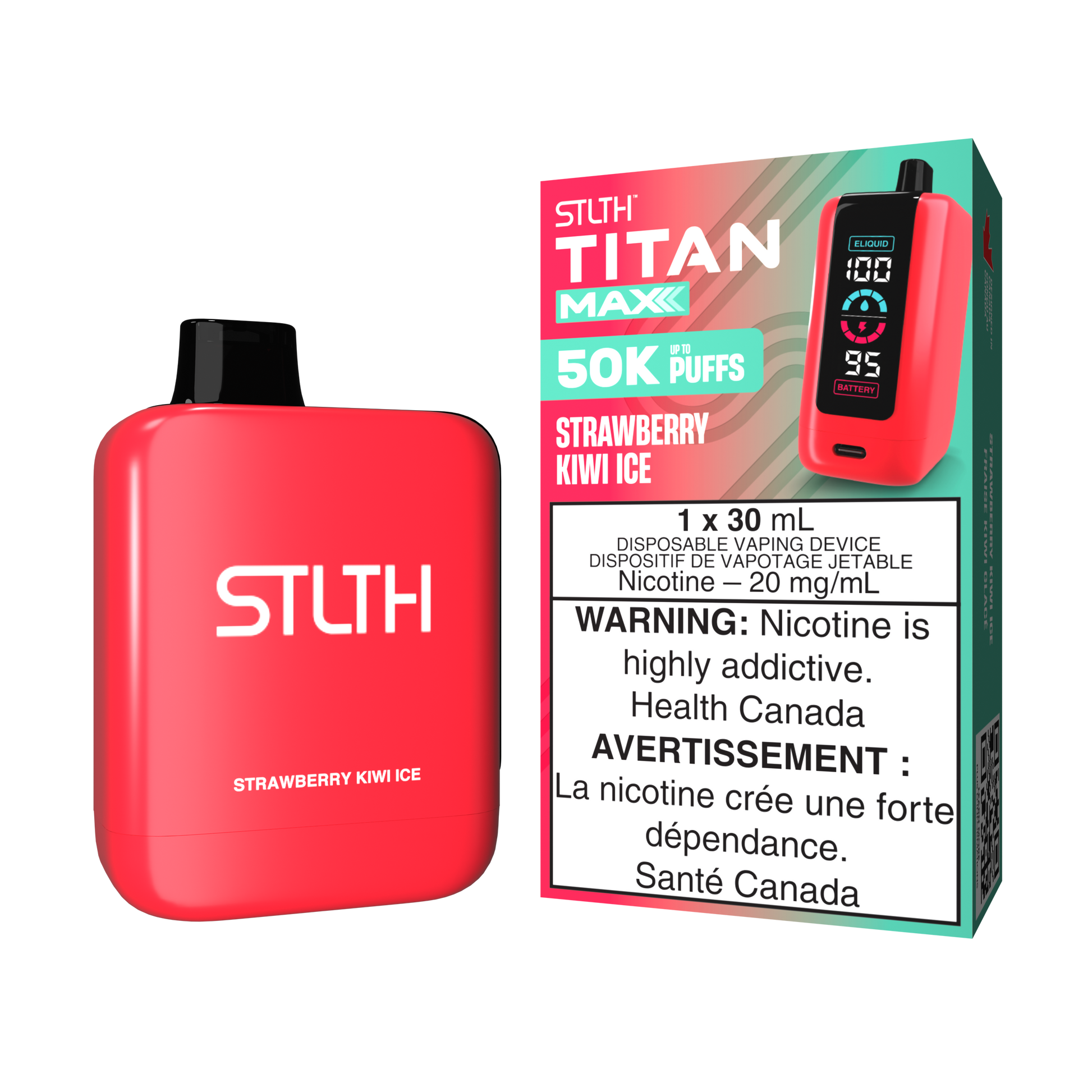 STLTH TITAN MAX - Strawberry Kiwi Ice