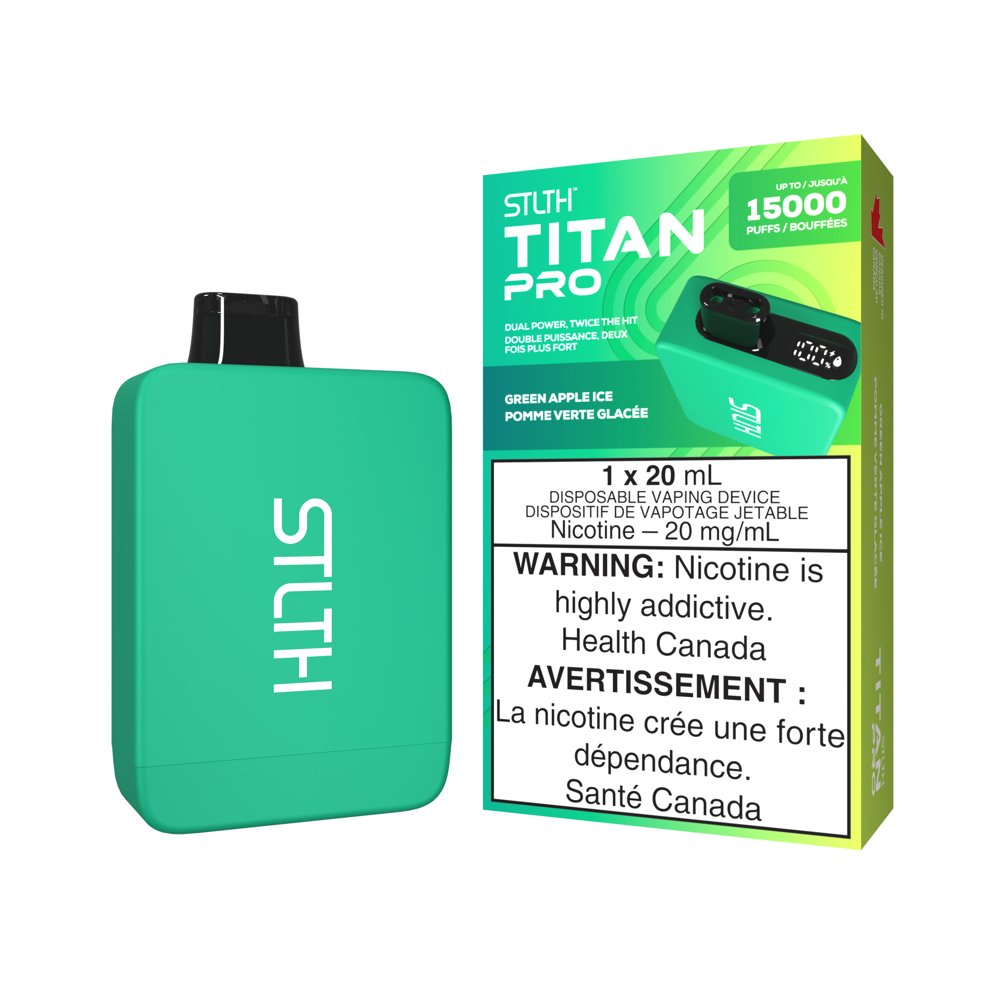 STLTH TITAN PRO - Green Apple Ice