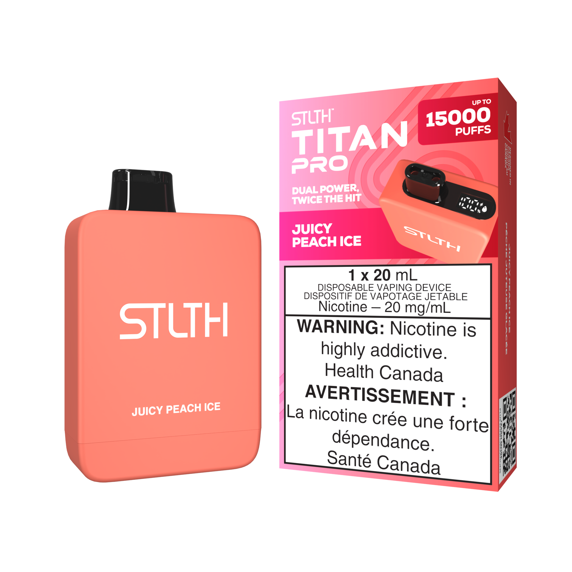 STLTH TITAN PRO - Juicy Peach Ice – STLTH VAPE