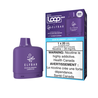 STLTH LOOP MAX X ELFBAR POD PACK - Sour Blueberry Lemon Ice