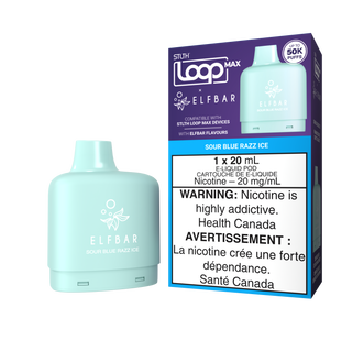 STLTH LOOP MAX X ELFBAR POD PACK - Sour Blue Razz Ice