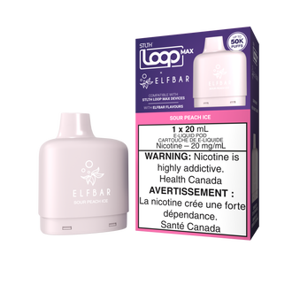 STLTH LOOP MAX X ELFBAR POD PACK - Sour Peach Ice