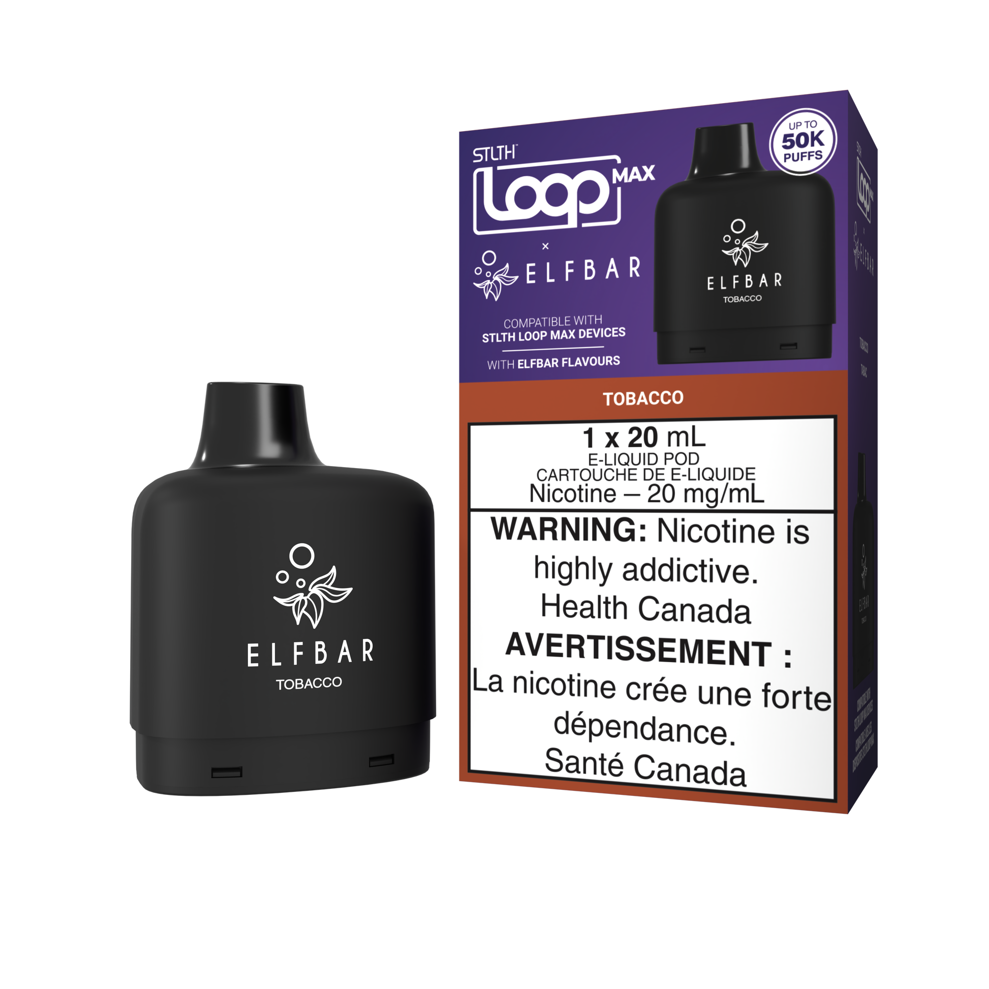 STLTH LOOP MAX X ELFBAR Pod Pack - Tobacco STLTH VAPE STLTH LOOP MAX X ELFBAR Pod Pack - Tobacco STLTH VAPE