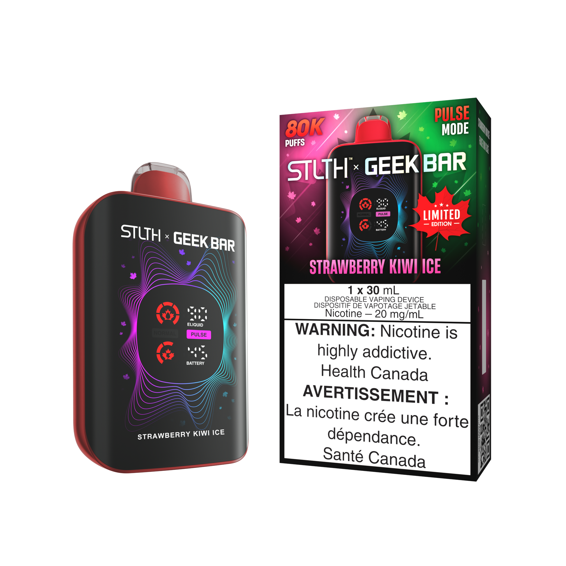 STLTH X GEEK BAR CANADA LIMITED EDITION - Strawberry Kiwi Ice