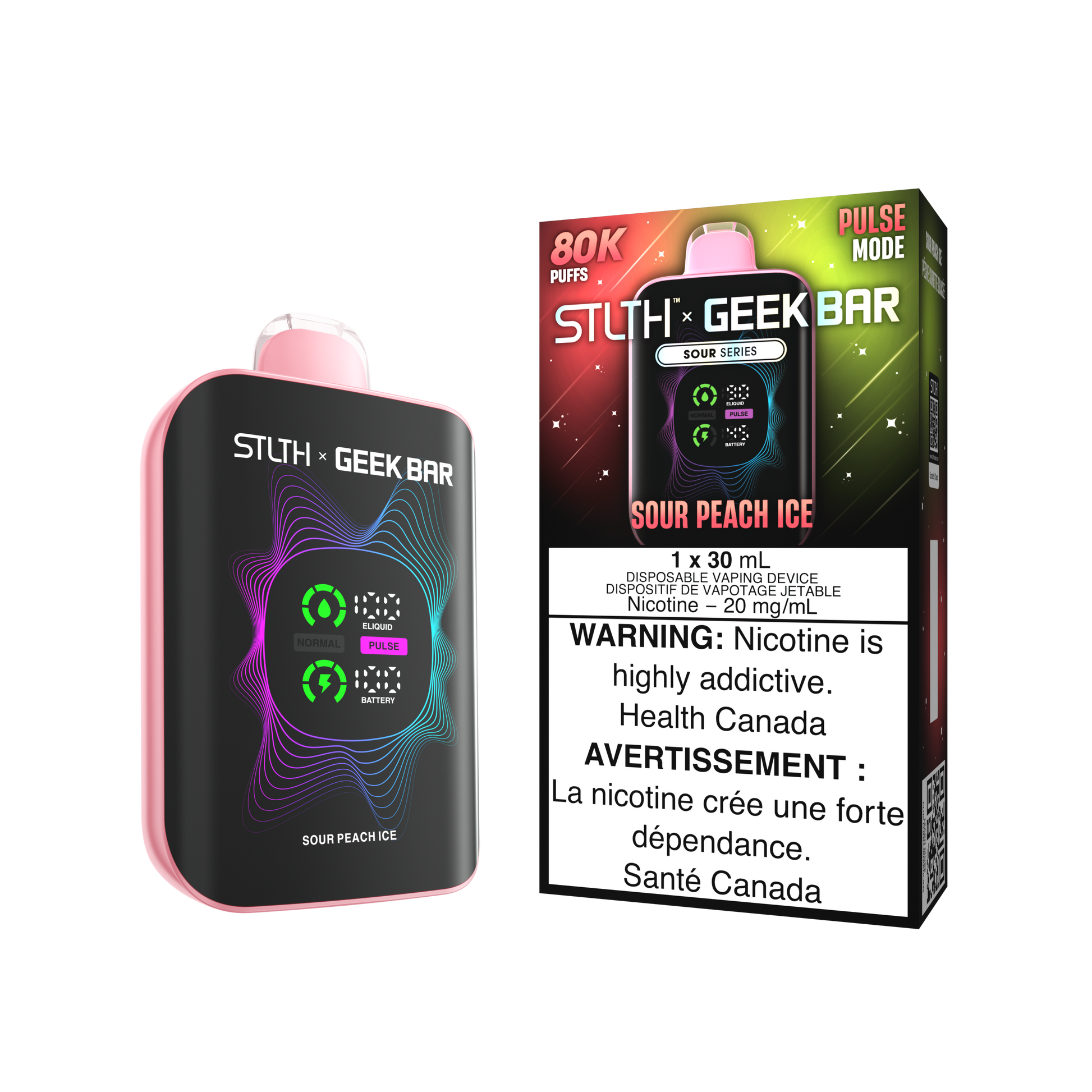 STLTH X GEEK BAR - Sour Peach Ice