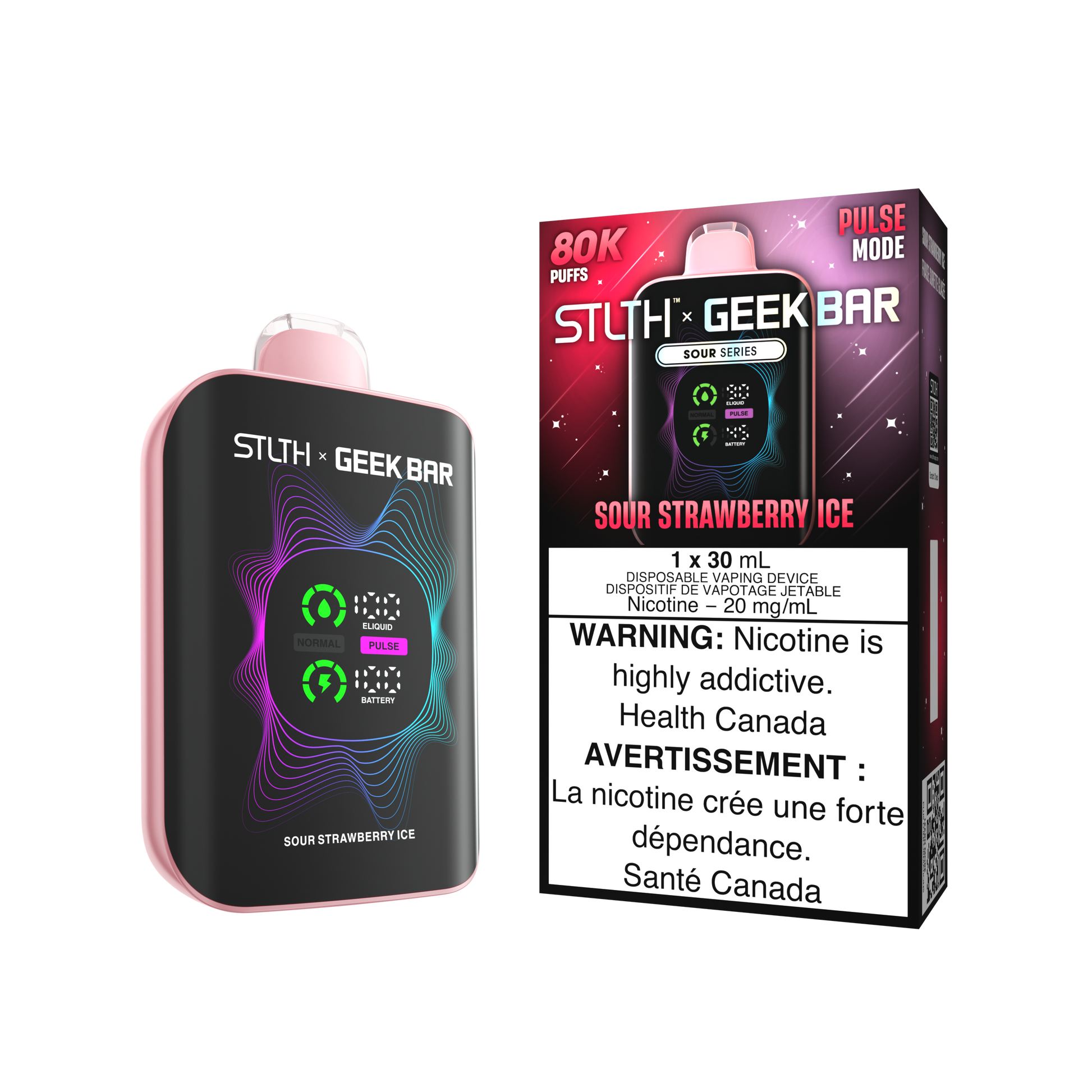 STLTH X GEEK BAR - Sour Strawberry Ice