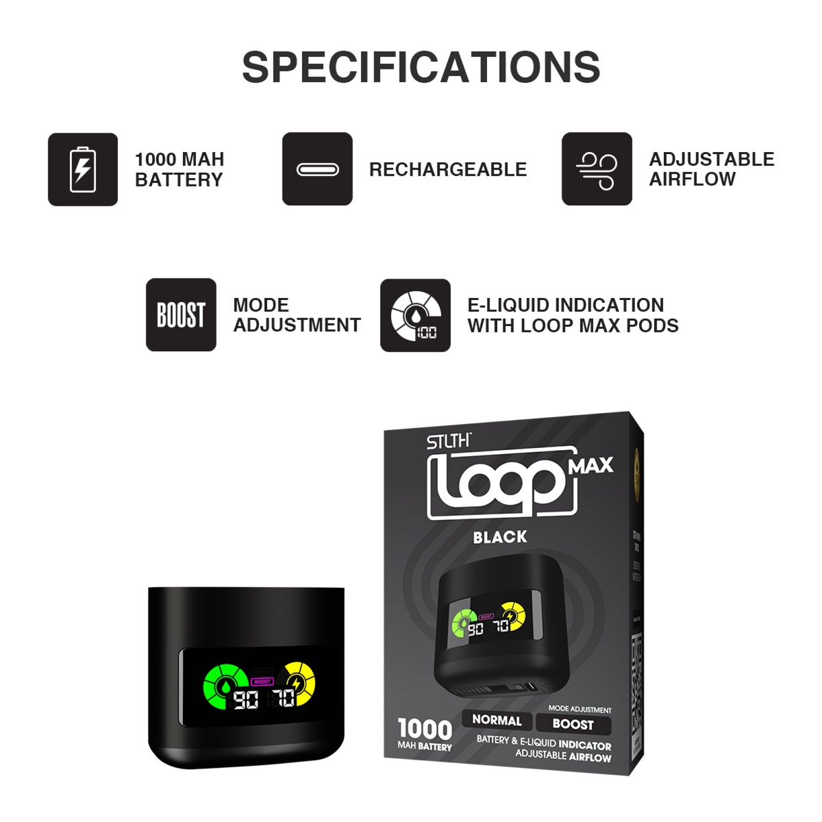 Loop Device Brand Learn more LOOP MAX – STLTH VAPE