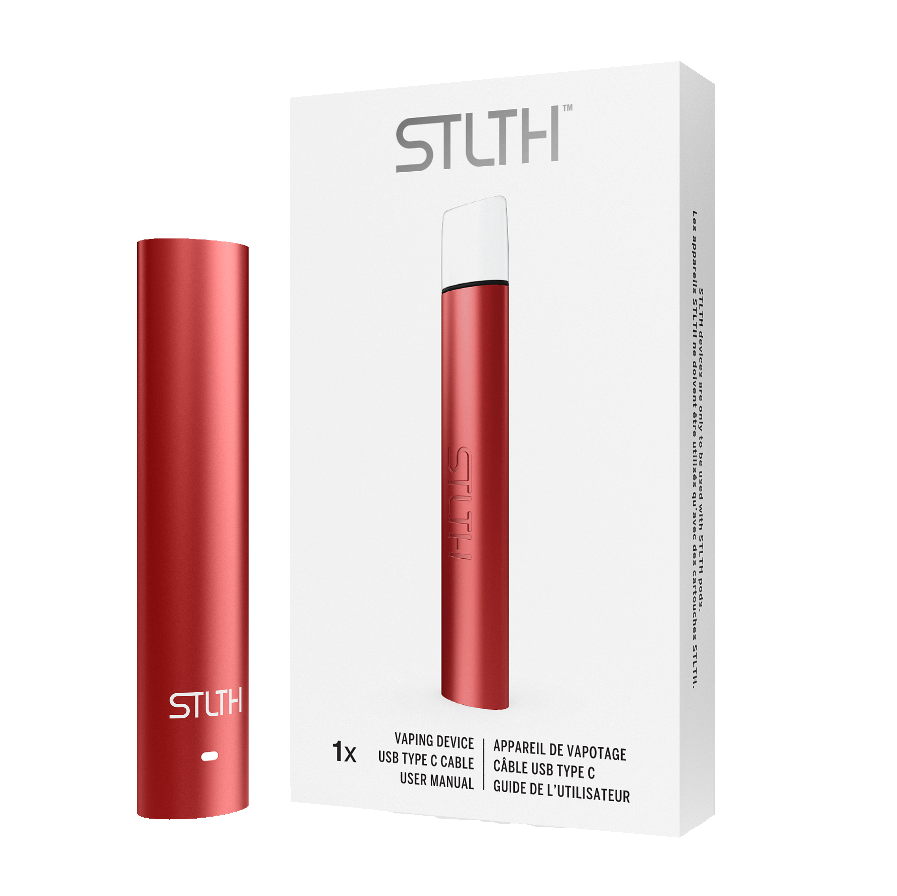 STLTH Device Type C - Red Metal  STLTH VAPE